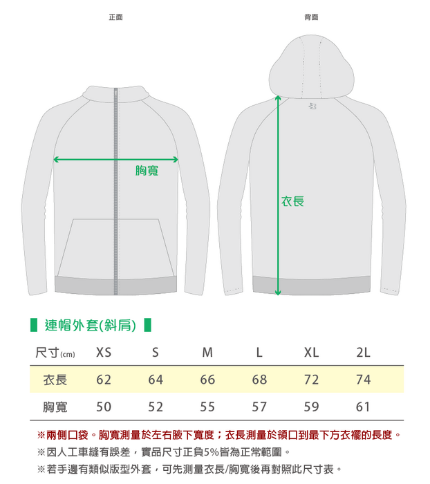 新生制服套量參考表圖片
